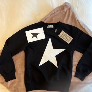 Black Star Collection sweatshirt with white maxi star on the front
